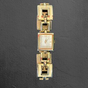 Chunky Gold & Cream Link Wrist Wristwatch